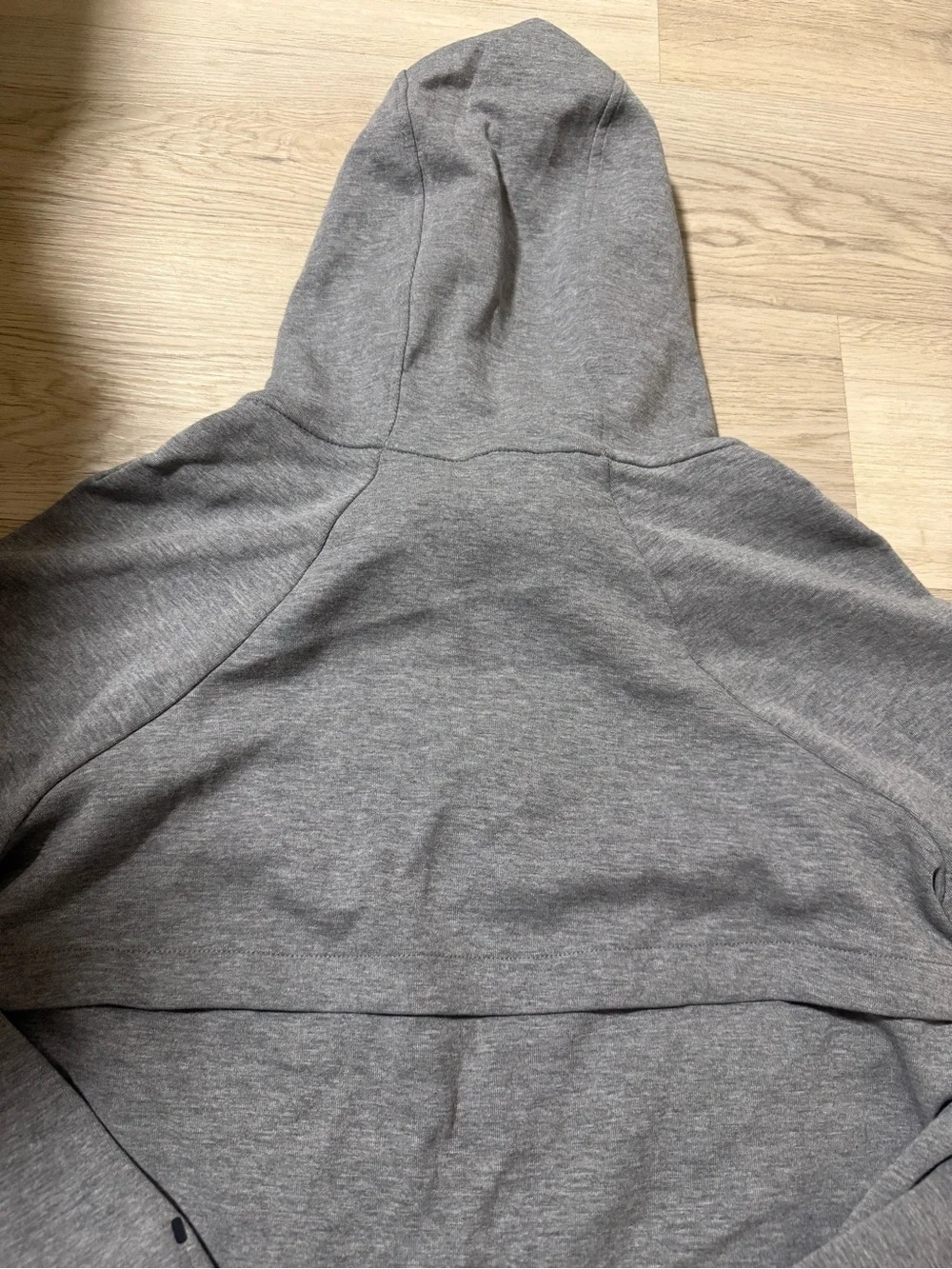 Nike Heather Grey Black Tech Sweatshirt Hoodie Zip Up Women’s Size Small